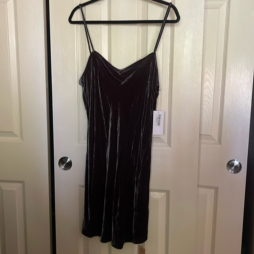 Velvet mini dress. Reformation